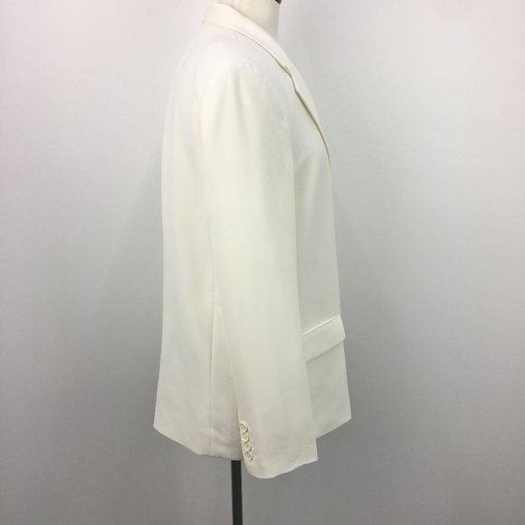 Express White Double Breasted Blazer Jacket - Picture 4 of 9